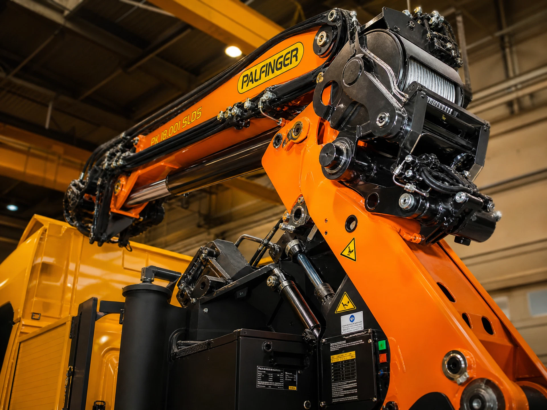 Detalhe do equipamento Munck